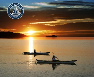 Unwind with Sunset Kayaking and Golden Views of Lan Ha Bay