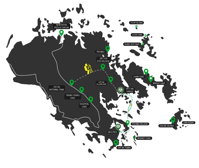 CAT BA</br>ONE DAY TREKKING