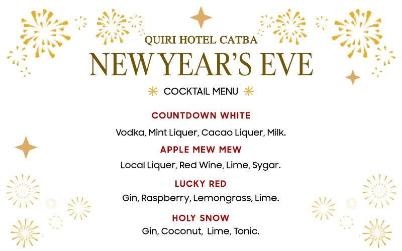 New Year Cocktail Menu at Quiri